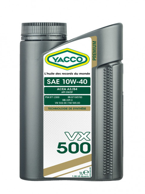 Масло моторное YACCO VX 500 10W40 (1 L)